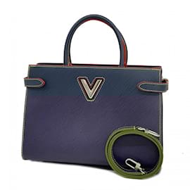 Louis Vuitton-Louis Vuitton Epi Twist Tote Handbag-Blue
