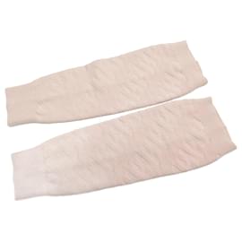 Hermès-NINE HERMES LEG WARMERS WITH H PATTERN IN PINK WOOL H LOGO-Pink