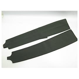 Hermès-NINE HERMES SILK KNIT ARM WARMERS WITH RIBS & INTARSIA GRAY-Grey