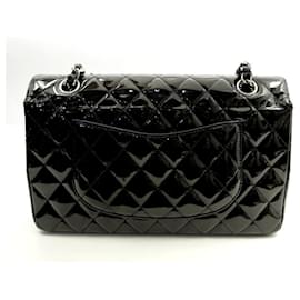 Chanel-CHANEL CLASSIC 11.12 MEDIUM TIMELESS QUILTED BLACK LEATHER HANDBAG-Black