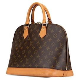 Louis Vuitton-Louis Vuitton Monogram Alma Handbag Brown-Brown