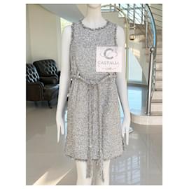 Chanel-Paris / Greece Jewel Belt Tweed Dress 36 FR-Multiple colors