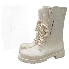Christian Dior Dior Explorer 2 Boot Dior Oblique Combat Boots sz. 37 Beige