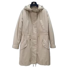 Loro Piana-Loro Piana Beige Cashmere Parka Coat Sz.42-Beige