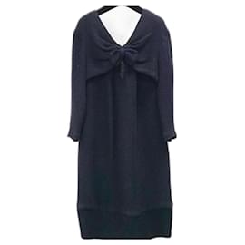 Chanel-NWT  Chanel Black Subtle Sparkle Dress Sz.38-Black
