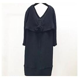 Chanel-NWT  Chanel Black Subtle Sparkle Dress Sz.38-Black