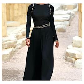 Chanel-Chanel Resort 2018 Top Skirt Suit Set Sz.48-Black
