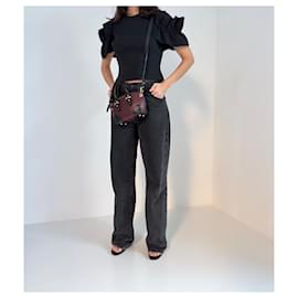 Alexander Mcqueen-Alexander McQueen Legend Mini Shopper-Black,Dark red
