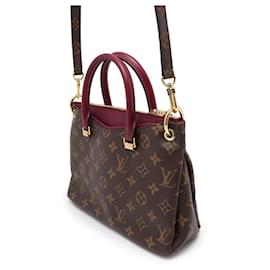Louis Vuitton-Louis Vuitton Monogram Pallas BB Handbag-Dark red