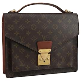 Louis Vuitton-LOUIS VUITTON Monogram Monceau 28 Hand Bag 2way M51185 LV Auth 104222-Monogram