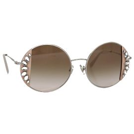 Gafas de sol Miu Miu metal rosa Auth am7449 Rosa