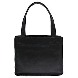 Chanel-CHANEL Matelasse Hand Bag Lamb Skin Black CC Auth yk16261-Black