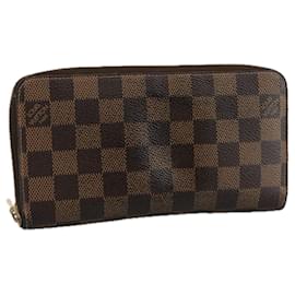 Louis Vuitton-LOUIS VUITTON Damier Ebene Zippy Wallet Long Wallet N41661 LV Auth am7351-Other