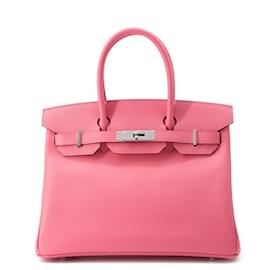 Hermès-Hermes Birkin 30 Handbag in Rose Azalee-Pink