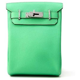 Hermès Bolsa de corpo Hermes Kelly Akkad PM Verde Comic Togo Verde claro
