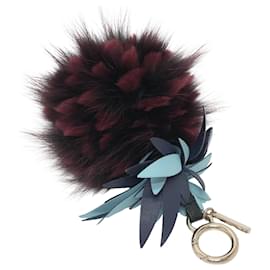 Fendi-Fendi Pompon charm-Dark red