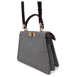 Fendi-Sac à main Fendi Peekaboo I See You Medium-Marron,Noir