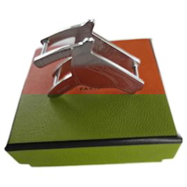 Hermès-HERMÈS Square Ring-Silvery
