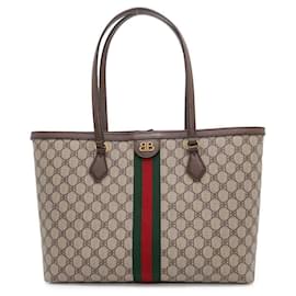 Balenciaga-Balenciaga Gucci Collaboration Tote Bag-Brown,Beige