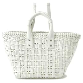 Balenciaga-Balenciaga Handbag Bistro XS Patent Leather-White