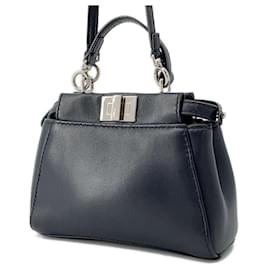 Fendi-Fendi Micro Peekaboo Shoulder Bag-Black,Multiple colors