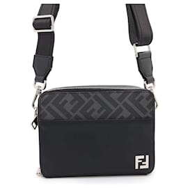 Fendi-Fendi Shoulder Bag Zucca Organizer-Black