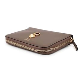 Fendi-Fendi Bi-fold Wallet in Brown Leather-Brown
