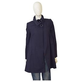 Stella Mc Cartney Stella McCartney Blue Cotton A-line Jacket Blue