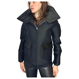 Céline-Hooded jacket Pre-Fall 2014 by Phoebe Philo-Black