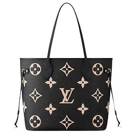 Louis Vuitton LV Neverfull empreinte bicolor Nero