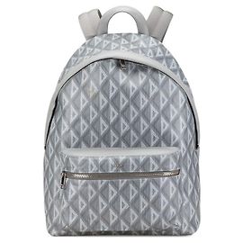 Dior Hit The Road CD Rucksack aus PVC-Leder mit Diamant Grau