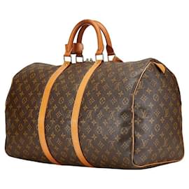 Louis Vuitton-Louis Vuitton Monogram Keepall 50 Boston Bag-Brown