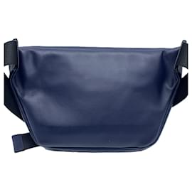 Fendi-Fendi Bugs Eye Leather Waist Bag Navy-Blue