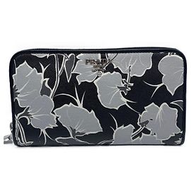 Prada Saffiano Print Zip Wallet 1ML506 Black