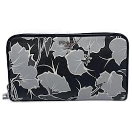 Prada-Prada Saffiano Print Zip Wallet 1ML506-Black