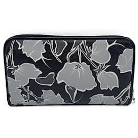Prada-Prada Saffiano Print Zip Wallet 1ML506-Black