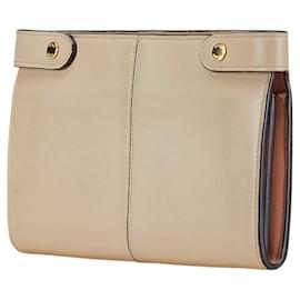 Fendi-Fendi Peekaboo Long Wallet Beige Leather-Beige