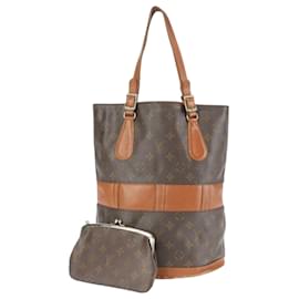 Louis Vuitton-Louis Vuitton Bucket GM-Brown