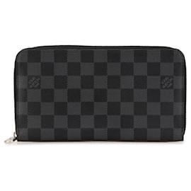 Louis Vuitton-Louis Vuitton Damier Graphite Zippy Organizer Wallet-Black