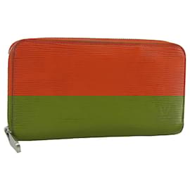 Louis Vuitton-LOUIS VUITTON Epi Zippy Wallet Long Wallet Orange Pimon M60310 LV Auth 97797-Other,Orange
