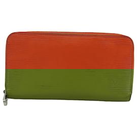 Louis Vuitton-LOUIS VUITTON Epi Zippy Wallet Long Wallet Orange Pimon M60310 LV Auth 97797-Other,Orange