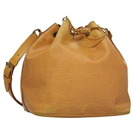 Louis Vuitton-LOUIS VUITTON Epi Petit Noe Shoulder Bag Yellow M44102 LV Auth 107472-Yellow
