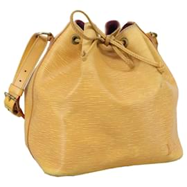 Louis Vuitton-LOUIS VUITTON Epi Petit Noe Shoulder Bag Yellow M44102 LV Auth 105779-Yellow