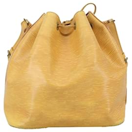 Louis Vuitton-LOUIS VUITTON Epi Petit Noe Shoulder Bag Yellow M44102 LV Auth 105779-Yellow