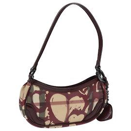 BURBERRY Nova Check Accessory Pouch PVC Beige Auth 104303 Beige