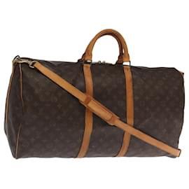 Louis Vuitton-LOUIS VUITTON Monogram Keepall Bandouliere 60 Boston Bag M41412 LV Auth 104800-Monogram