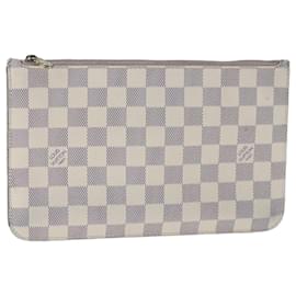 Louis Vuitton-LOUIS VUITTON Pouch Neverfull MM Damier Azur Auth LV 107579-Outro