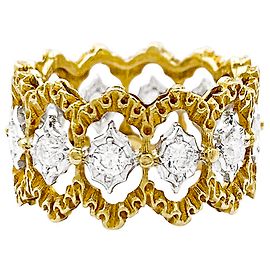 Buccellati ring 'Eternelle Band' in gold, diamonds. Other