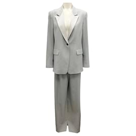 Autre Marque-Saint Art Light Grey Jacket and Pants Two-Piece Suit Set-Grey