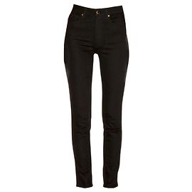 Jeans rectos de tiro alto Vanessa en negro Khaite Negro
